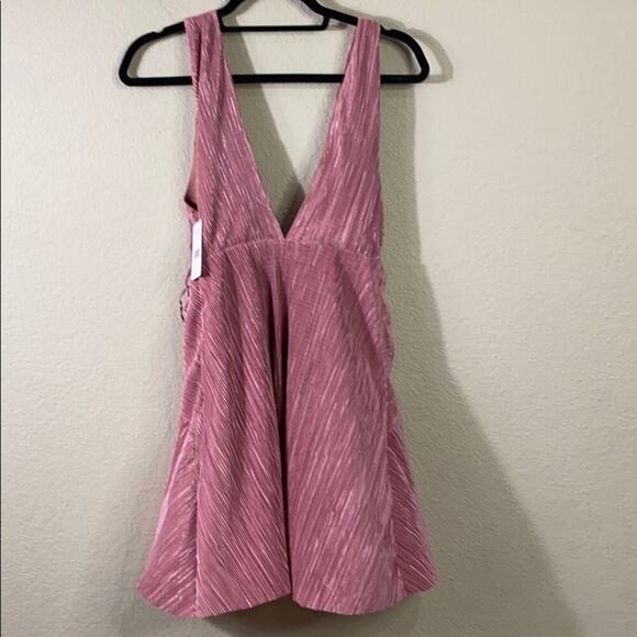 Free People Twist & Shout Plunging Mini Dress - Picture 10 of 12